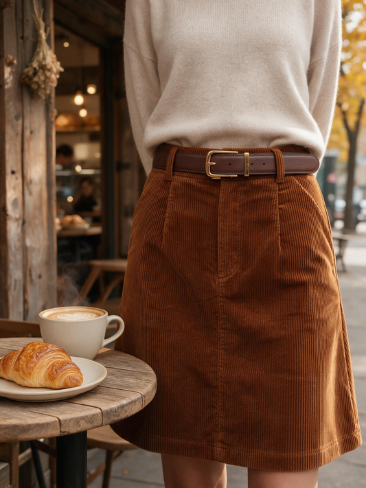 🤎 Everyday Belt | Genuine Cowhide | Office | Her | Golden Buckle