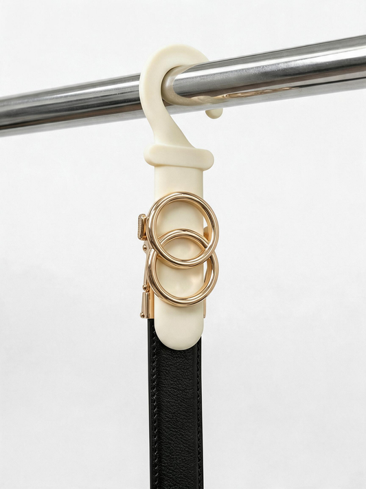 🪝 Leather Belt | Genuine Cowhide | Wardrobe | Women | Gold Hardware